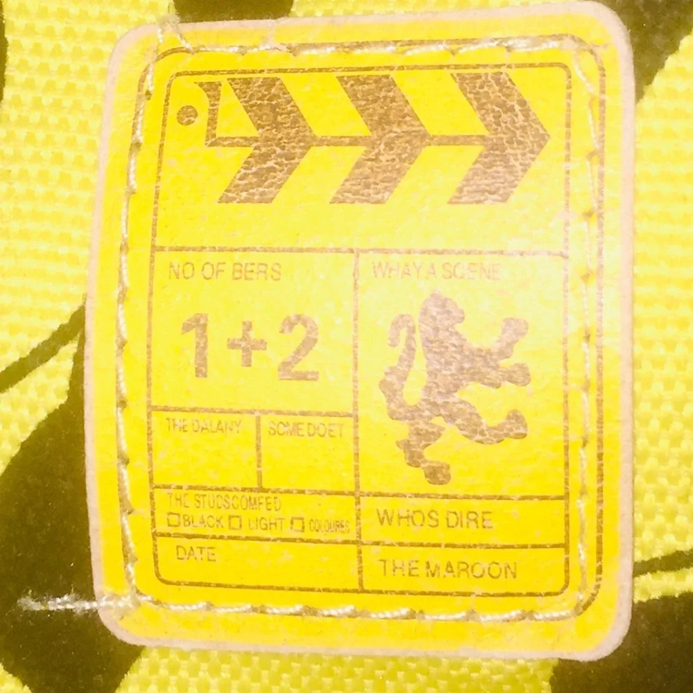 Black and Yellow Canvas Mickey Mouse Tote - Picture 3 of 3